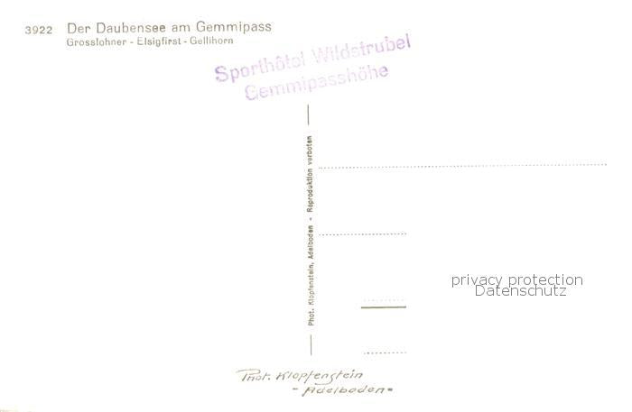 13816101 Daubensee Gemmipass VS Grosslohner Elsigfirst Gellihorn