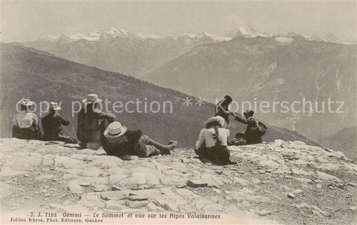 13816112 Gemmi VS Le Sommet et vue sur les Alpes Valaisannes