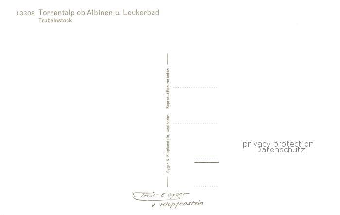 13816129 Torrentalp 2470m Albinen VS und Leukerbad mit Trubelnstock