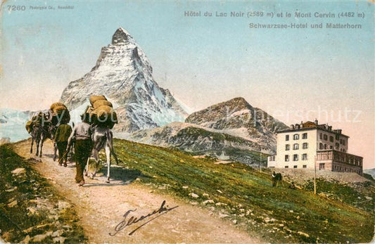 13816148 Zermatt VS Hotel du Lac Noir et le Mont Cervin Zermatt VS