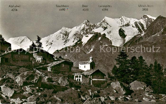 13816152 Saas-Grund VS Trift Alp mit Blick auf die Mischabelgruppe