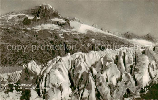 13816156 Rhonegletscher Glacier du Rhone VS Eisgrotte mit Gerstenhorn