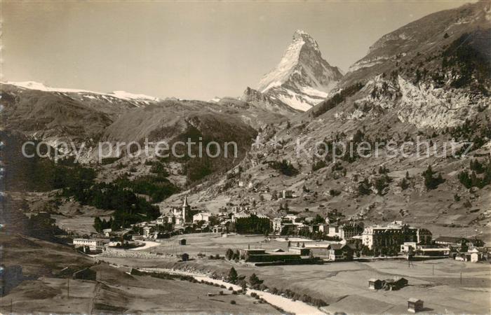 13816207 Zermatt VS Panorama mit Matterhorn Zermatt VS