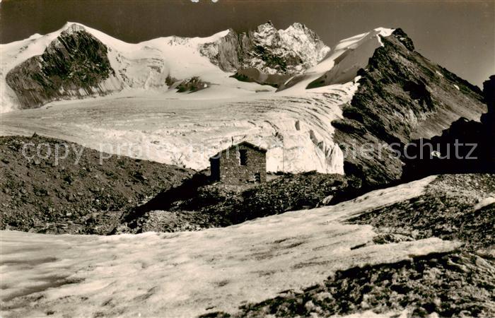 13816233 Cabane Tracuit Col de Tracuit 3250m VS Le Bishorn le Weisshorn et la Te