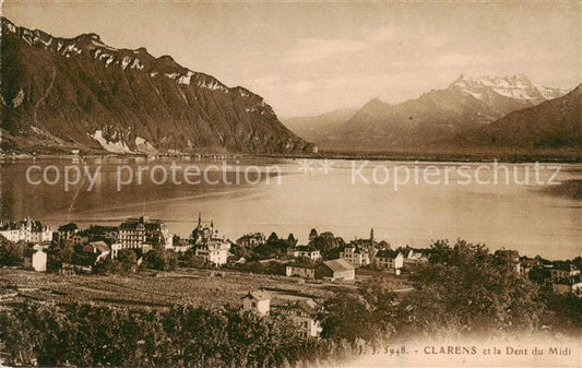 13816286 Clarens  Montreux VD et la Dent du Midi