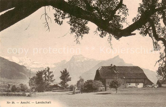 13816374 Aeschi BE Landschaft Bauernhof Alpen Aeschi BE