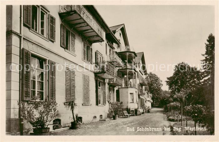 13816408 Bad Schoenbrunn Menzingen ZG Kurhaus Westfront