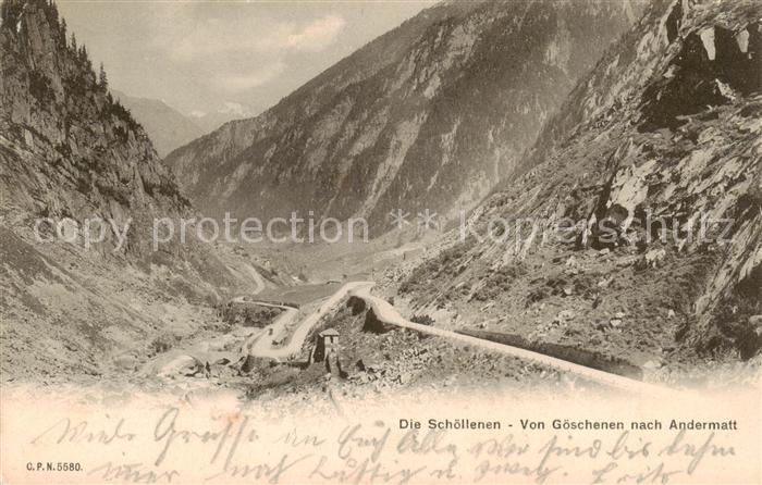 13816413 Goeschenen Goeschenen UR Die Schoellenen von Goeschenen nach Andermatt