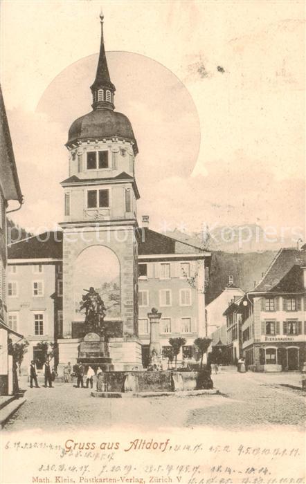 13816414 Altdorf  UR Ortszentrum Kirche