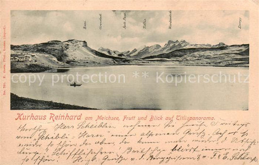 13816416 Frutt Melchsee Kurhaus Reinhard am Melchsee Blick auf Titlispanorama Fr