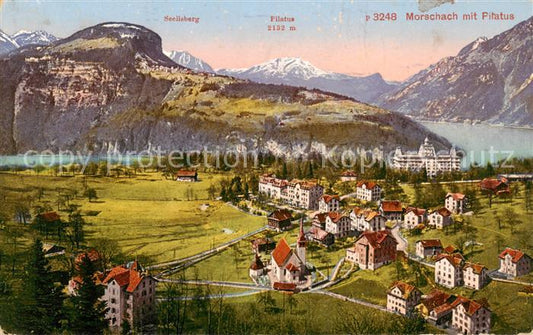 13816554 Morschach SZ mit Pilatus und Seelisberg