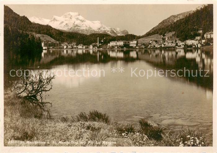 13817684 St Moritz Bad GR St Moritzersee avec Piz La Margna St Moritz Bad GR