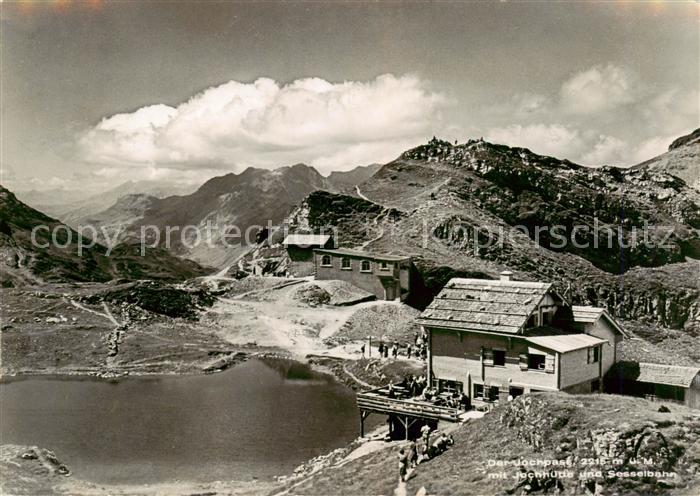 13819010 Jochpass 2207m NW avec Jochhuette et télésiège