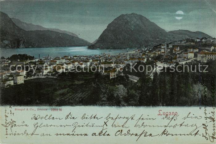 13822925 Lugano Lago di Lugano TI Panorama