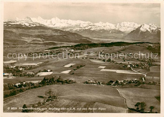 13823999 Belpberg BE Fliegeraufnahme mit den Berner Alpen