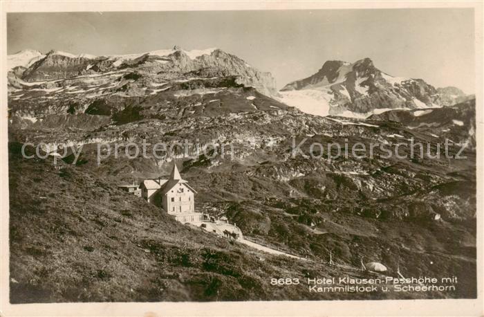 13824932 Klausenpasshoehe Hôtel Klausen Passhoehe avec Kammlistock et Scheerhorn