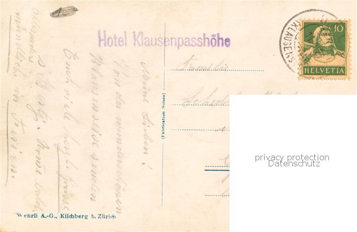 13824932 Klausenpasshoehe Hôtel Klausen Passhoehe avec Kammlistock et Scheerhorn