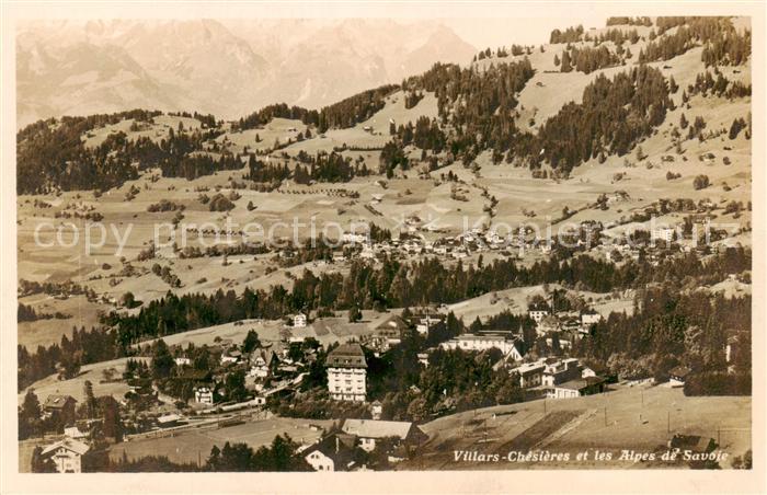 13825113 Villars Chesières VD et les Alpes de Savoie