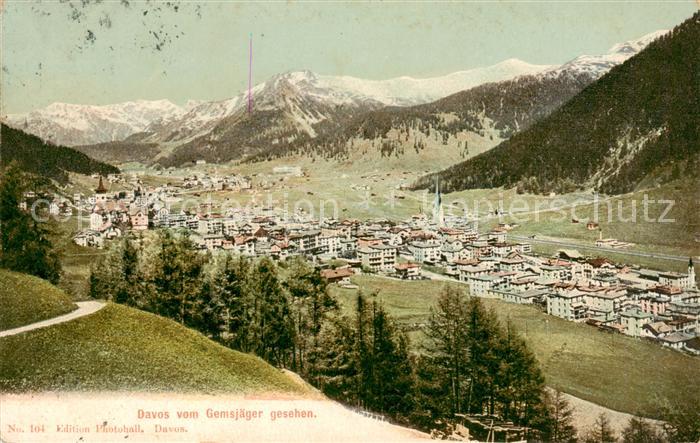 13828342 Davos GR Vue depuis Gemsjaeger Davos GR