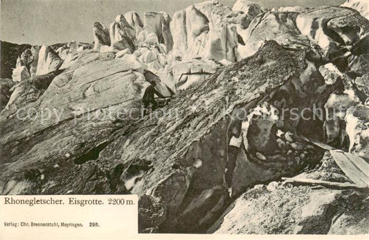 13828378 Rhonegletscher Glacier du Rhone VS mit Eisgrotte