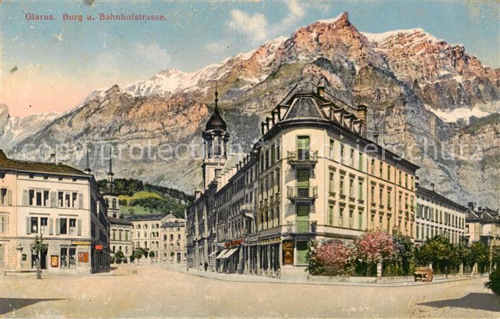 13828395 Glaris GL Burg et Bahnhofstrasse Glaris GL