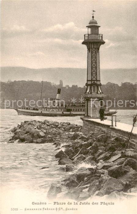 13828406 Geneve GE Phare de la Jetée den Paquis Geneve GE