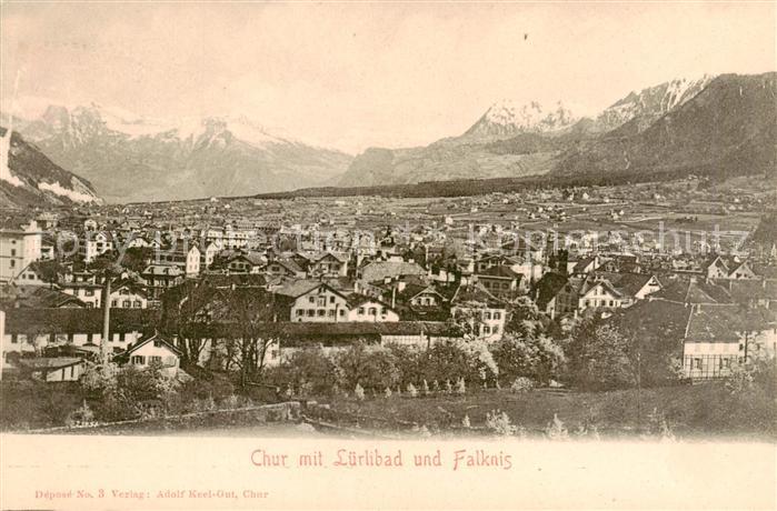 13828413 Chur GR mit Luerlibad und Falknis Chur GR