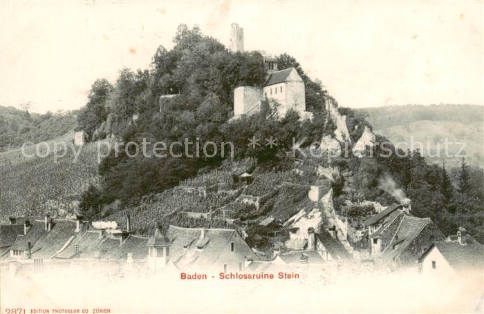 13828415 Baden AG Ruines du château en pierre