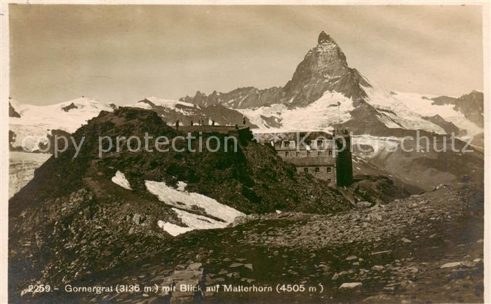 13828484 Gornergrat Zermatt VS mit Blick zum Matterhorn