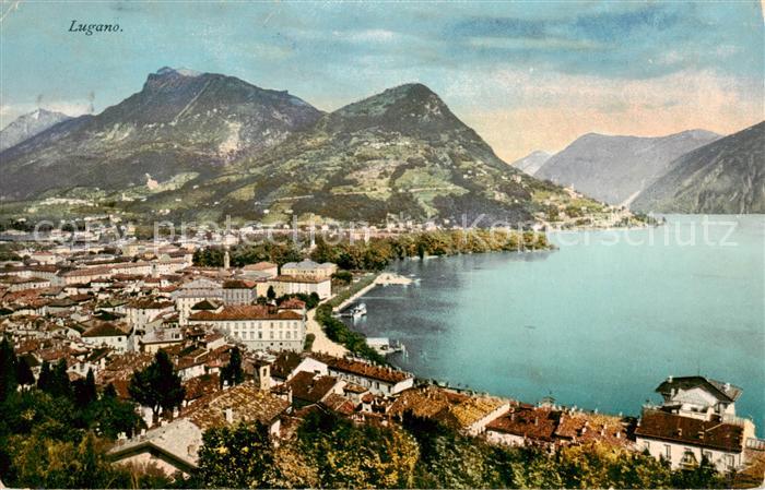 13828490 Lugano Lago di Lugano TI Monte Bre e Monte Boglia