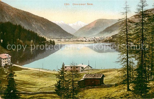 13828493 Davosersee Panorama Davosersee