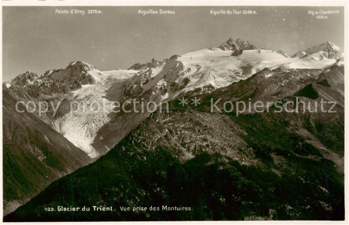 13828560 Trient Martigny VS Glacier du Trient Vue prise des Montuires