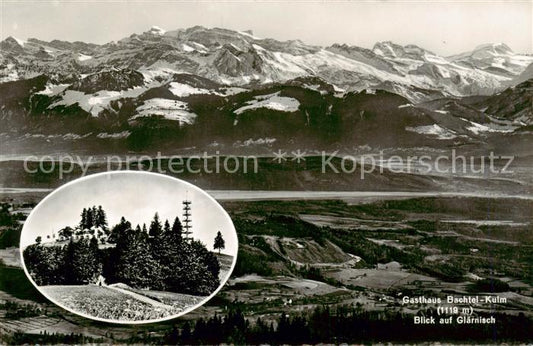 13828563 Bachtel  Kulm ZH Gasthaus Bachtel Kulm mit Glaernischblick