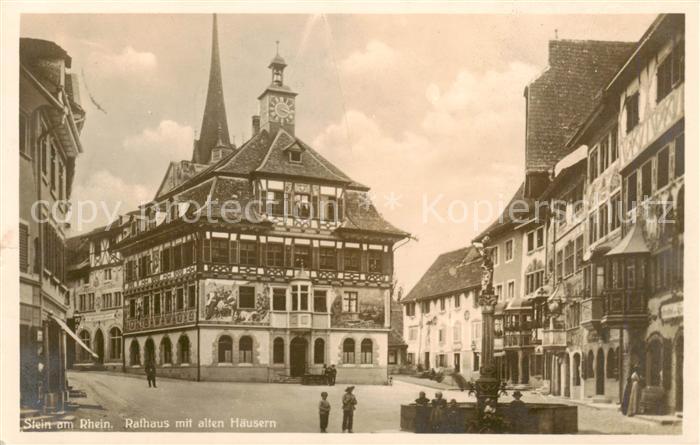 13828569 Stein Rhein SH Rathaus mit alten Haeusern