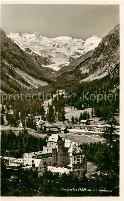 13828575 Pontresina mit Rosegtal Pontresina