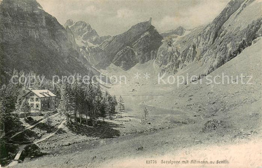 13828687 Seealpsee Saentis IR mit Altmann und Saentis