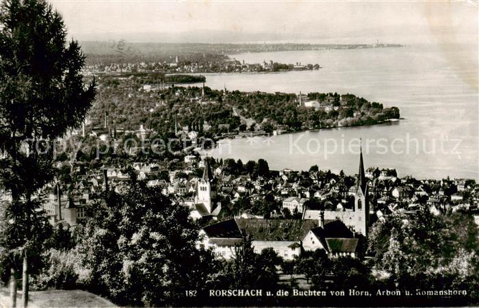 13828875 Rorschach Lac de Constance SG et les baies de Horn Arbon et Romanshorn