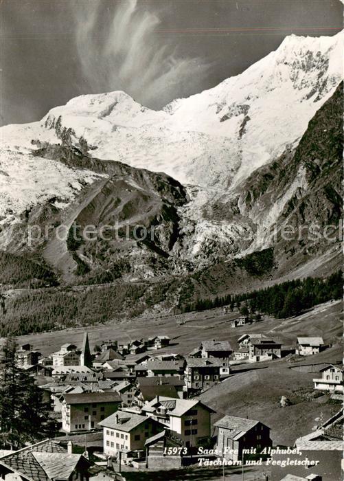 13834732 Saas-Fee VS mit Alphubel Taeschhorn und Feegletscher