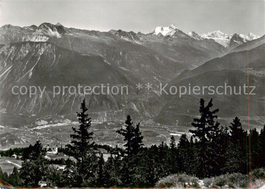 13834737 Montana Crans VS La Vallee du Rhone le val d’Anniviers et les Alpes vue