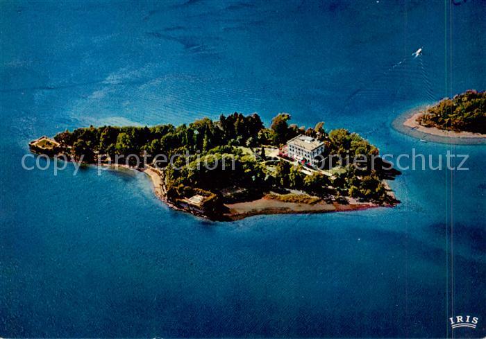 13834789 Isole di Brissago Parco Botanico del Ct Tidino Fliegeraufnahme Isole di