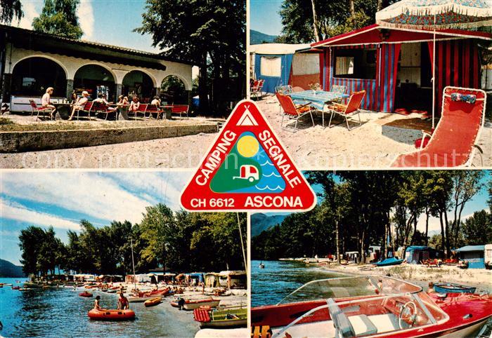 13836957 Ascona Lago Maggiore TI Camping Segnale Restaurant Strandpartien