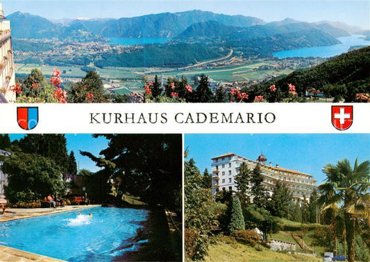 13837273 Cademario TI Panorama Kurhaus Cademario Casa di Cura Piscina