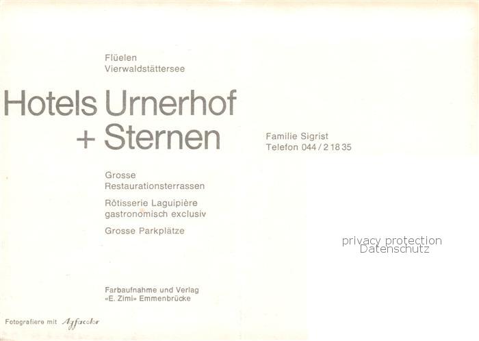 13837069 Flueelen UR Hotels Urnerhof und Sternen am Vierwaldstaettersee Flueelen