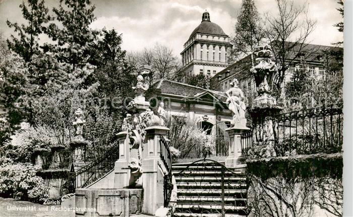 13841702 Université de Zurich ZH et fontaine du Rechberg Zuerich ZH