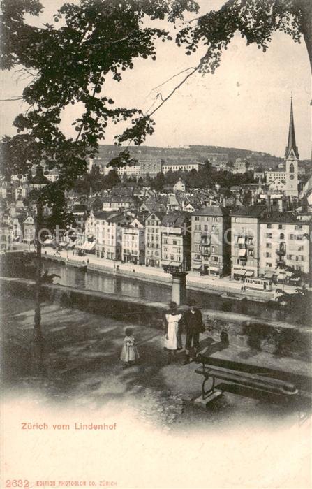 13841708 Zuerich ZH Vue depuis le Lindenhof Zuerich ZH