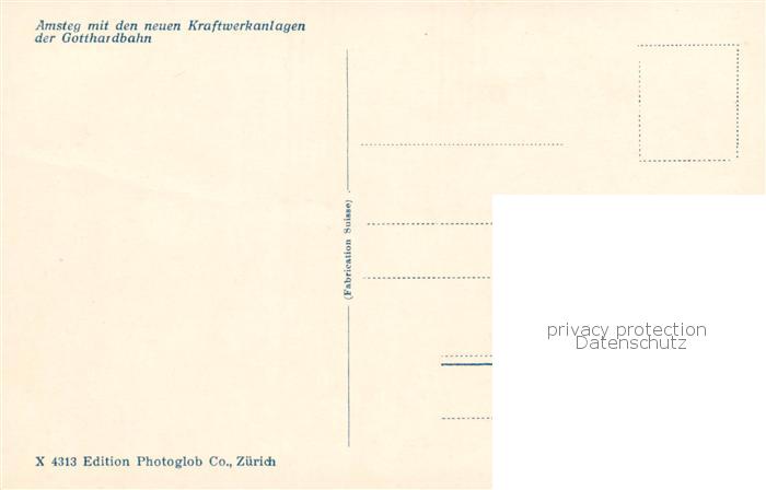 13841731 Amsteg mit den neuen Kraftwerkanlagen der Gotthardbahn Amsteg