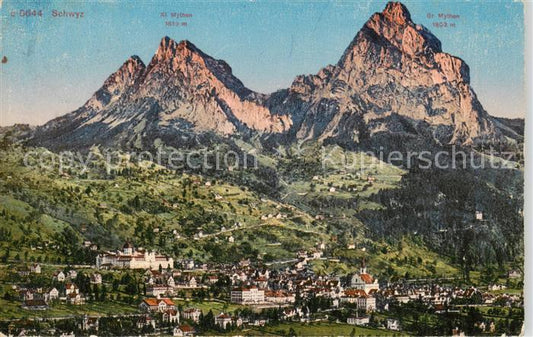 13841810 Schwyz SZ mit den Mythen