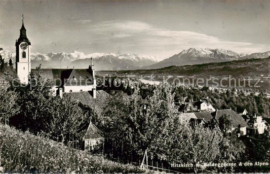 13841847 Hitzkirch am Baldeggersee avec église et vue sur les Alpes Hitzkirch