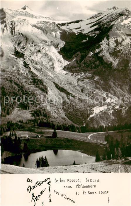 13842639 Les Diablerets VD Le Lac Retaud Le Dard sous Oldenhorn et le Scex rouge