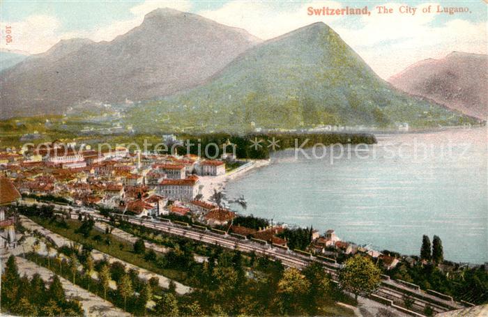 13842676 Lugano Lago di Lugano TI Panorama